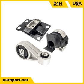 Oo1emo10600 Kac 3x Front Rear Engine Mount For 2010-2013 Ford Transit Connect 2.0l