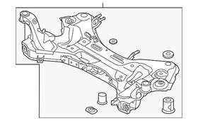 62405-d7550 Kia Genuine Engine Cradle