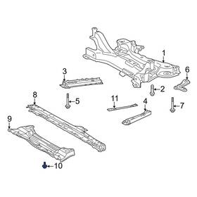 90119a0263 Lexus Oe For Ct200h 2011-2017 Front Engine Cradle Bolt