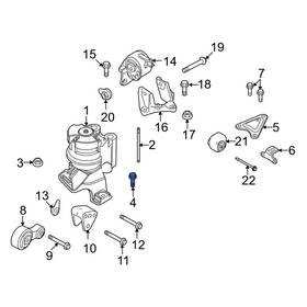 W500720s439 Lincoln Oe For Mkz 2007-2020 Front Engine Mount Bolt