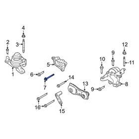 W712948s437 Lincoln Oe For Mkt 2010-2019 Lower Engine Mount Bolt