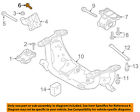 Lr058339 Land Rover Oem Engine Motor Bracket Bolt