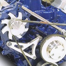 30025 March Performance Ultra Clear Powdercoat Aluminum Fits For Ford 302
