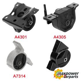 11289500 Maxpower-carparts For 00-06 Nissan Sentra 1.8 Dohc Gas L4 4pc Engine Transmission Motor Mounts Kit