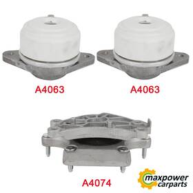 12968527 Maxpower-carparts 3x Engine Motor And Trans Mount For 12-08 Mercedes-benz C300 3.0l 9924 9914