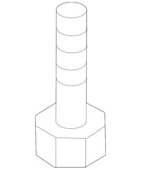 9ya0-11-201b Mazda Genuine Engine Cradle Mount Bolt