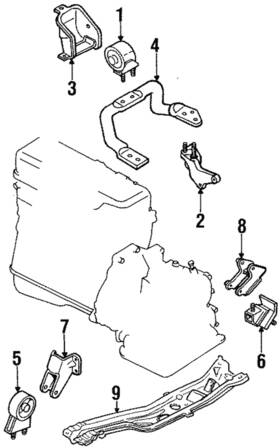 B180-39-050 Mazda Genuine Mount Insulator