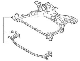 Bcke-34-80xg Mazda Genuine Engine Cradle