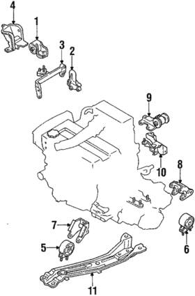 Bk49-39-060a Mazda Genuine Mount Insulator