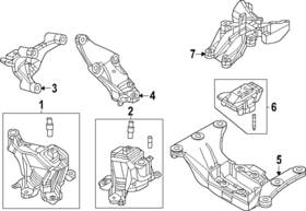 Kr9p-39-040a Mazda Genuine Rubber No.1 Eng.mtg