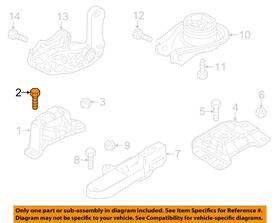 9ya02121j Mazda Oem 12-14 5 Engine Motor Transmission-front Mount Bolt