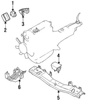 Ub39-39-040f Mazda Genuine Rubber Eng Mtg