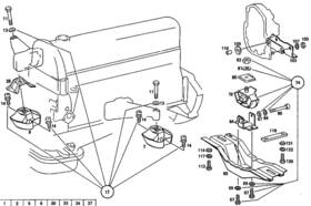 114-223-01-12 Mercedes-benz Genuine Rubber Bushing