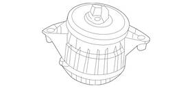167-240-08-01-64 Mercedes-benz Genuine Engine Mount