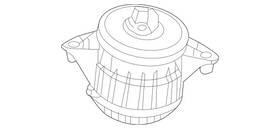 167-240-56-00 Mercedes-benz Genuine Engine Mount