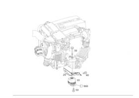 204-240-43-17-64 Mercedes-benz Genuine Engine Mount