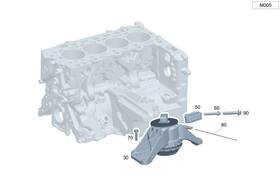 206-240-05-01 Mercedes-benz Genuine Engine Mount