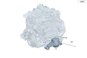 206-240-50-01 Mercedes-benz Genuine Engine Mount