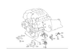 211-240-26-17-64 Mercedes-benz Genuine Rubber Bushing