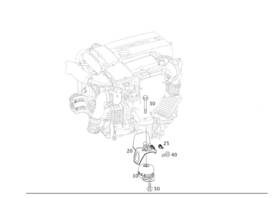 212-240-07-17-64 Mercedes-benz Genuine Engine Mount