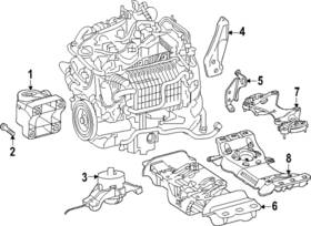 214-240-23-00 Mercedes-benz Genuine Engine Mount