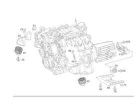 Mercedes-benz 221-240-75-17-64 Genuine Mercedes-benz Engine Mount