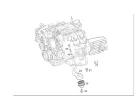 221-240-81-17-64 Mercedes-benz Genuine Engine Mount