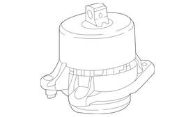 222-240-22-00 Mercedes-benz Genuine Engine Mount