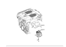 231-240-15-17-64 Mercedes-benz Genuine Engine Mount
