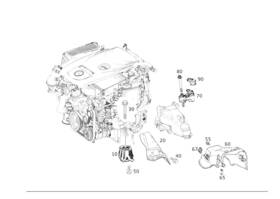 238-240-33-00 Mercedes-benz Genuine Engine Mount