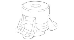 253-240-09-00-28 Mercedes-benz Genuine Engine Mount