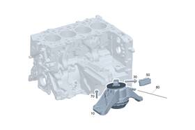 254-240-16-00 Mercedes-benz Genuine Engine Mount