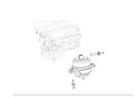 463-240-05-00 Mercedes-benz Genuine Engine Mount