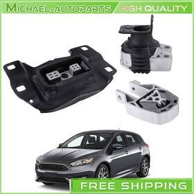 Wn20200622tcb Michael 3pcs Rear And Front Engine Mount Trans Kit For Ford Focus 2.0l 2012-2018
