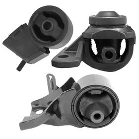 Em-8086 Midnight Autoparts A6453 Right Left And Front Engine Mounts 3pcs Set For Mazda 626 92-88 2.2l Automatic