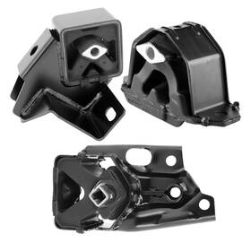 Am024 Midnight Autoparts Front Engine Mounts And Left Trans Mount 3pcs Set For Chrysler Shadow 94-89 2.5l