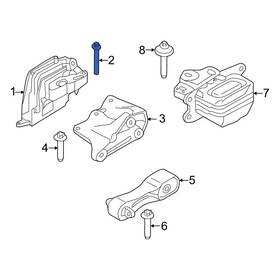 22116858061 Mini Oe For Cooper 2014-2024 Engine Torque Strut Mount Bolt