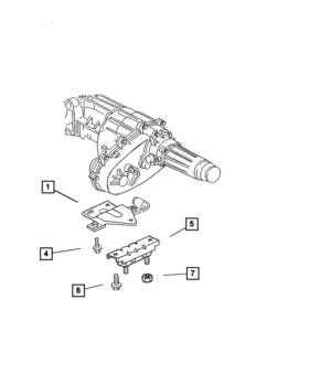 52020251aa Mopar Genuine Engine Mount - Insulator