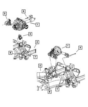 52021614aa Mopar Genuine Engine Mount Insulator Front Right