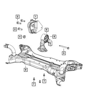 68195039ac Mopar Genuine Engine Mount