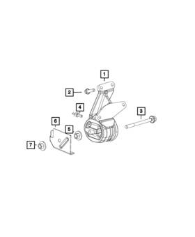 68248756ac Mopar Genuine Engine Mount Insulator