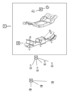 68271945aa Mopar Genuine Transmission Mount Isolator
