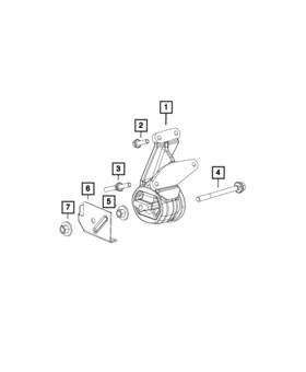 68403919ac Mopar Genuine Engine Mount Isolator