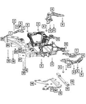 68424072aa Mopar Genuine Shear Plate Bracket Right