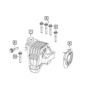68521401aa Mopar Genuine Isolator Right Side