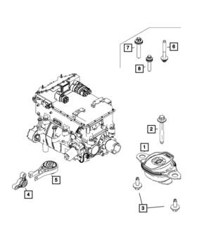 68655605aa Mopar Genuine Engine Mount Damper