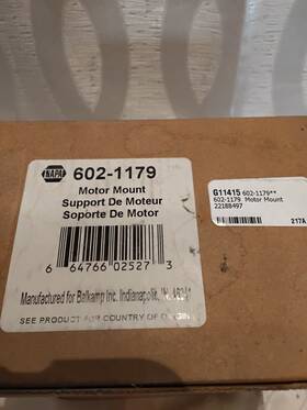 602-1179 Napa Gm Motor Mount Front T-1107