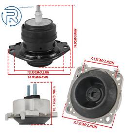 712278 Netuera For Jeep Grand Cherokee 6.4l 2014 2015-2022 3pcs Engine Motor And Trans Mount Set