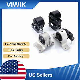 Fin800933 New 4pcs For 2002-2006 Teana Silver 2.5l Essential Chassis Motor&trans Mounts Us