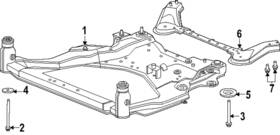 54464-6sa0b Nissan Genuine Engine Cradle Stopper
